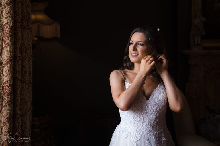 Bride Getting Ready at Allerton Castle